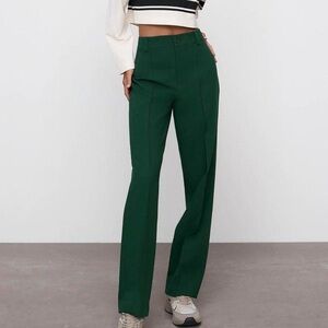Zara Green Full Length Francoise Pants